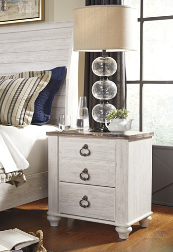 Two Drawer Night Stand